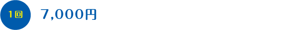 1回 7,000円